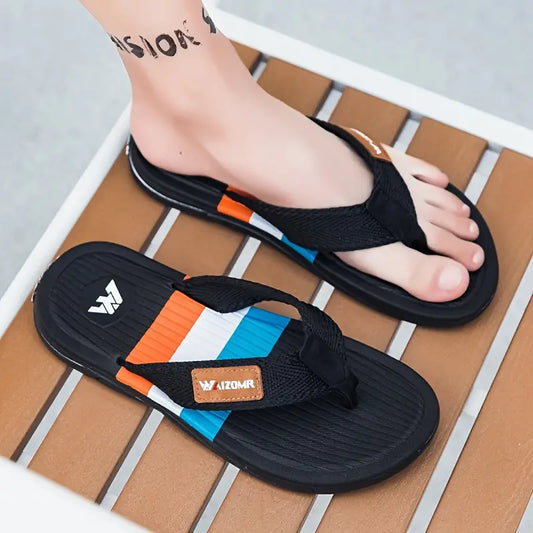 Men's Trendy Colour Block Flip Flops