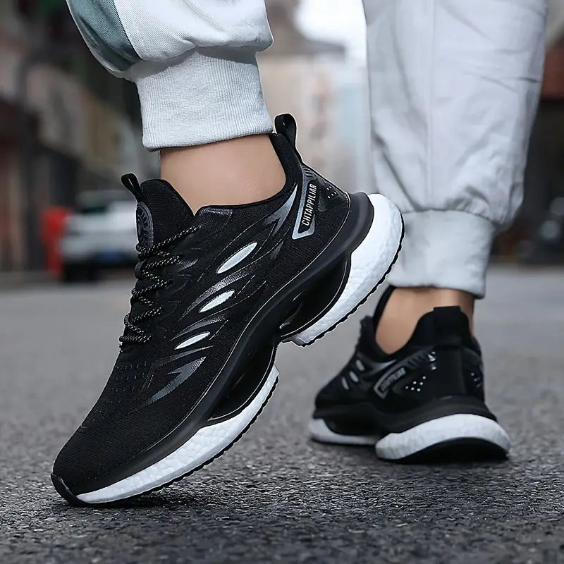 Men's Knit Breathable Running Shoes - For Outdoor Jogging