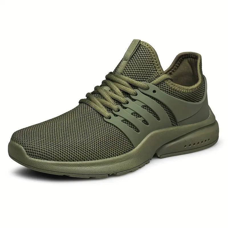 Men's Athletic Lace-Up Sneakers - Performance Running Shoes